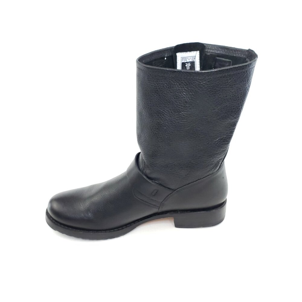 Frye Engineer Moto Biker Mid Calf Harness Boots Black Leather Womens Size 10B - Picture 10 of 12
